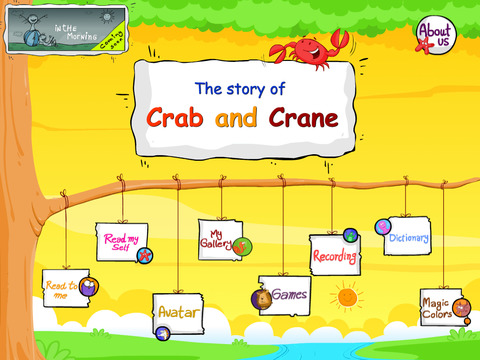 Kids Story: Crab and Crane screenshot 2