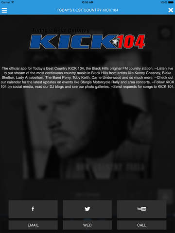 【免費音樂App】KICK 104 Today's Best Country-APP點子