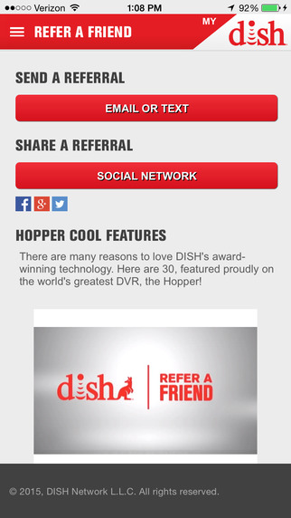 【免費娛樂App】DISH Refer a Friend-APP點子