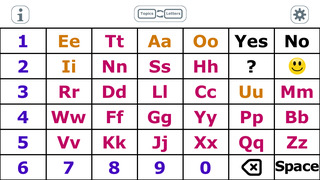 AlphaTopics - AAC Letter & Topic Communication Board to Improve Speech Intelligibility