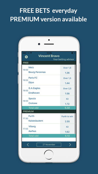Vincent Bravo Personal Betting Advisor - Betting tips app Free winning sportsbook picks and Topsecre