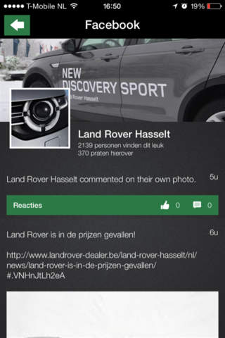 Land Rover Hasselt screenshot 2