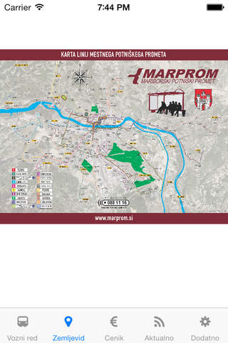 Maribor bus screenshot 2