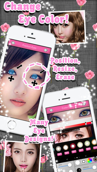 Eye Colorizer - Beautiful Colored Contact Lens With Sharingan Vampire Halloween And Other Photo Effe