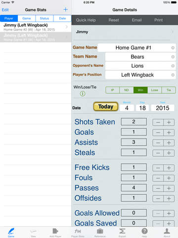 【免費運動App】Soccer Player Tracker, Stats Logbook & Game Notes-APP點子