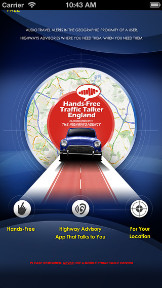 【免費旅遊App】Hands Free Traffic Talker England-APP點子