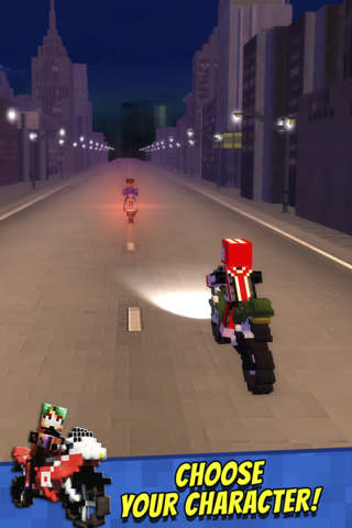 Blocky Bikes - Free Craft Bike Racing Game 4 Kids screenshot 3