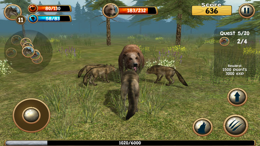 【免費遊戲App】Wild Wolf Simulator 3D-APP點子