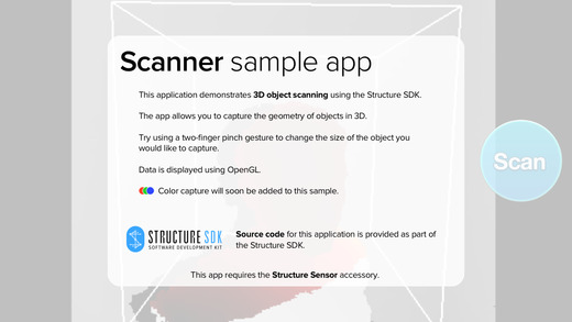 Scanner - Structure Sensor Sample