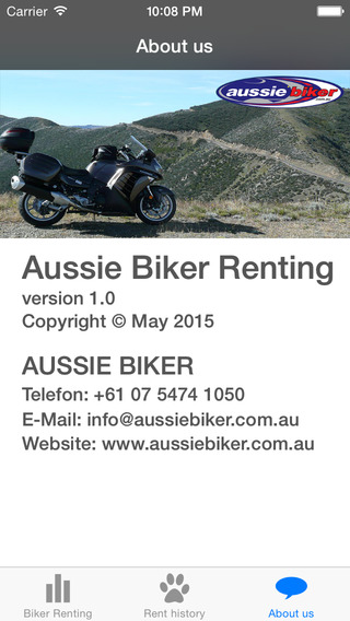Free Aussie Biker Renting