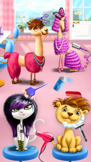 Animal Hair Salon Dress Up and Pet Style Makeover - Kids Game