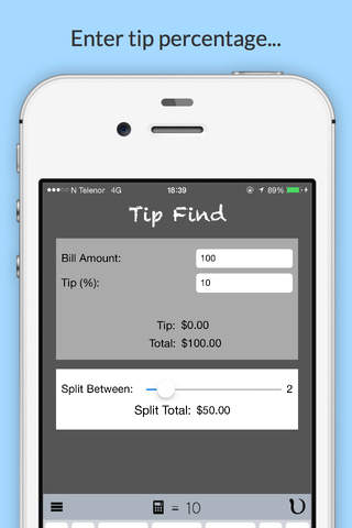 TipFind - The Bill Split Calculator screenshot 3