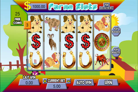 Farm Slots Casino - FREE Old Las Vegas Video Slots-pot Vacation in Heart of Vegas screenshot 2