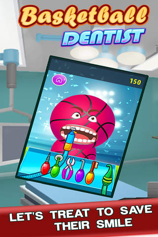 '' A Basketball Dentist Free Immediate Dental Hygiene Cosmetic Surgery Kids Games screenshot 2