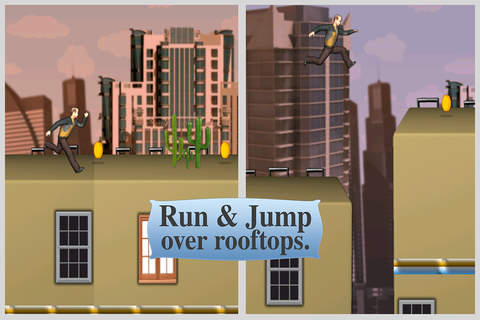 Parkour Spy Roof Jump – tremendous endless running game screenshot 3