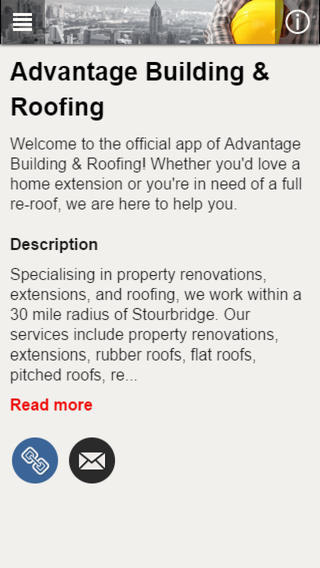 【免費商業App】Advantage Building & Roofing-APP點子