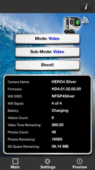 Remote Control for GoPro Hero 4 Silver