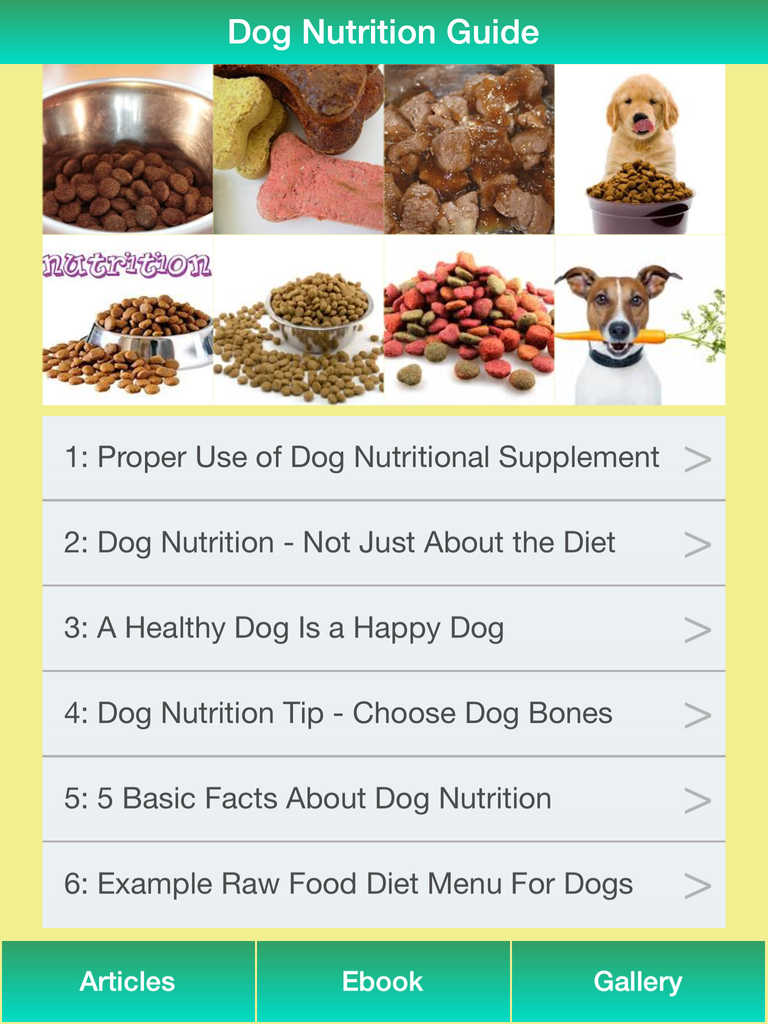 App Shopper Dog Nutrition Guide Have a Diet & Healthy For Your Dog