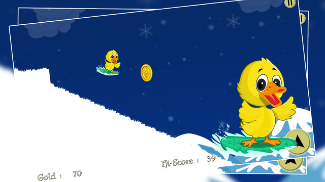 【免費遊戲App】Snowboard Ice Duck : The Winter Cute Animal Fun Fast Race - Gold-APP點子