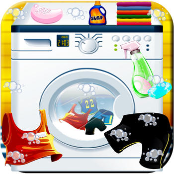 Kids Clothes Washing Game - Crazy baby hand,machine cloth wash & dressup girls little spa Fun LOGO-APP點子