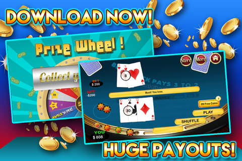 Classic Blackjack Blitz with Craps Craze and Jackpot Party Wheel! screenshot 2