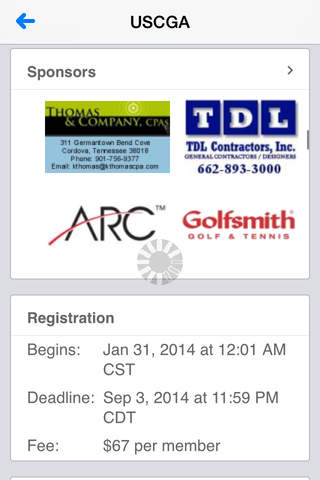United States Christian Golf Association screenshot 2