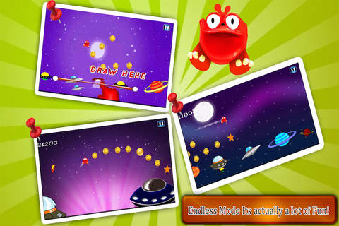 Bouncy Monster - Jump Across The Space Just Tap and Collect Coins screenshot 2