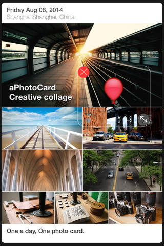aPhotoCard - Collage Photo Editor screenshot 2