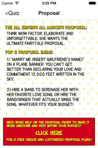 The Engagement Proposal Ideas Quiz! screenshot 4