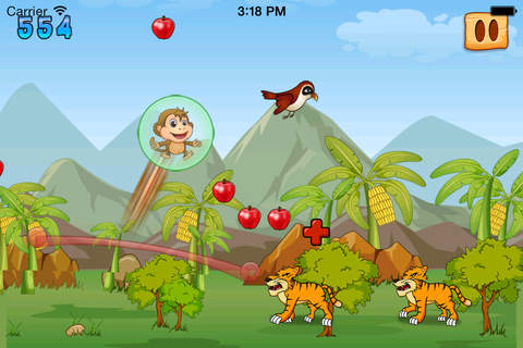 Baby Monkey's Life! - Jump & Take Fruits in Jungle screenshot 2