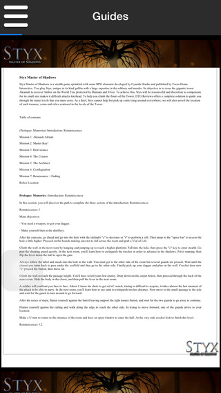 【免費遊戲App】Game Pro - Styx: Master of Shadows Version-APP點子