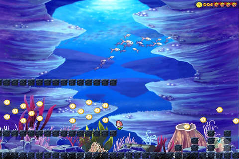 Blue Raj Escape - Run to the Sea World screenshot 4