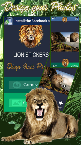 Lion Sticker App
