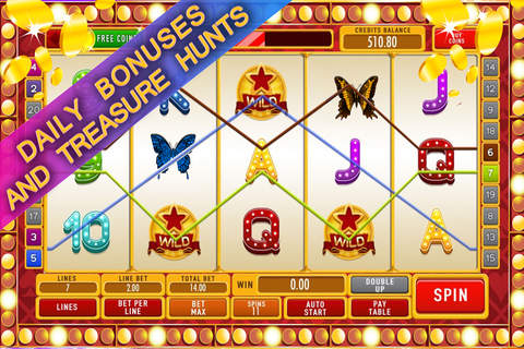 Lucky Butterfly Slots Machine: Win Free daily Bonuses with the Best Jackpot Casino Games screenshot 3