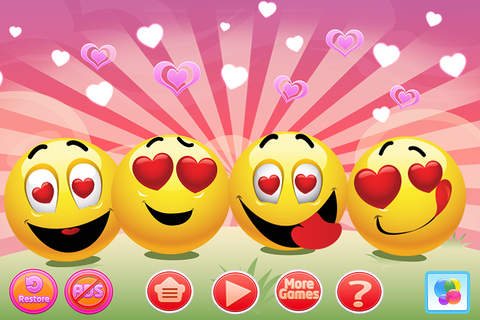 The Emoji Valentine Match-Up - Crazy Smileys of Hearts Free screenshot 2