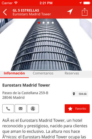 Madrid App Guía de ciudad Guía de Madrid Restaurantes Hoteles Ocio Tiendas screenshot 4