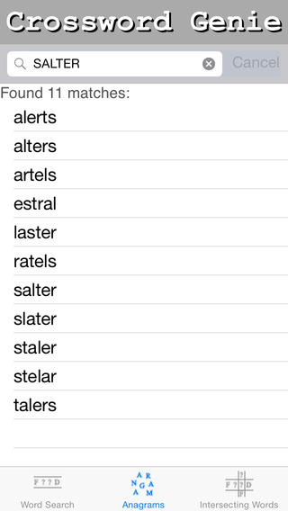 【免費工具App】Crossword Genie-APP點子