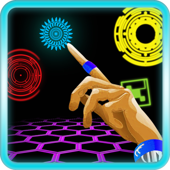 Neon MMM: Geometry Finger Warp LOGO-APP點子