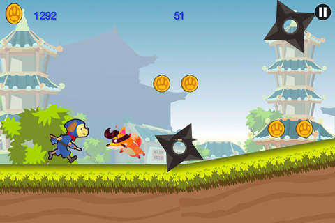 Animal Ninja Run - cRaZy Dog, Panda, Raccoon, & Dino Ninjas Edition screenshot 3