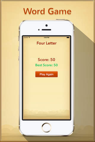 4 Letters Word - make words from four letters screenshot 4