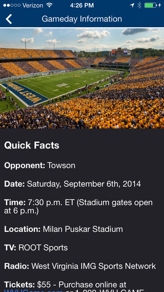 【免費運動App】West Virginia Mountaineers Gameday-APP點子