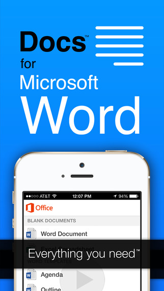 Full Docs: Microsoft Office Word Edition - App for Microsoft Word and OneDrive Documents Shortcuts a