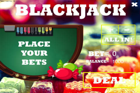 Slots Machine - Candy Blackjack, Roulette Lucky Free Game screenshot 2