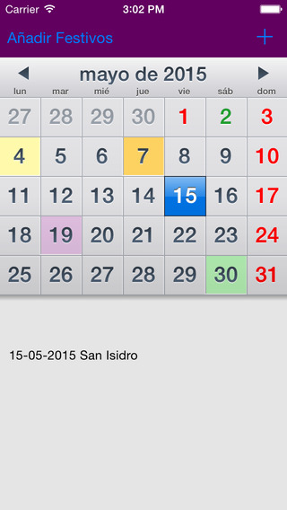 Calendario Laboral España 2015 AdFree