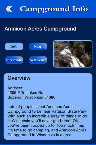 Wisconsin Campgrounds & RV Parks screenshot 3