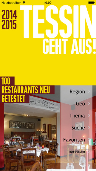 TESSIN GEHT AUS 2014 2015 - Die 100 besten Restaurant im Kanton Tessin