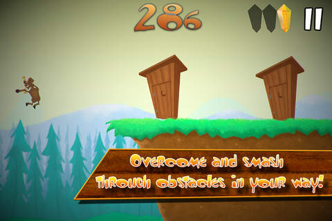 Moose Goose - Mad Escape. Best endless running and flying arcade game! screenshot 2