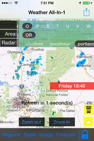 Oregon/Portland/US Instant NOAA Radar Finder/Alert/Radio/Forecast All-In-1 - Radar Now screenshot 2