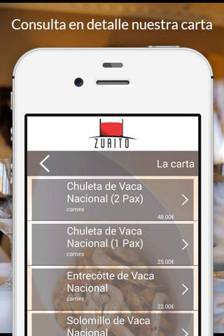 Zurito Restaurante screenshot 2