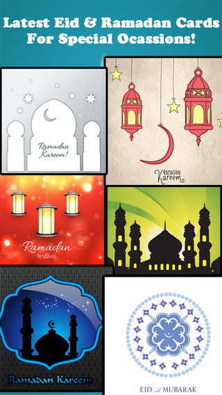 Ramadan Eid Greeting Cards Invitations